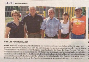 Read more about the article Draht Center Hochrhein spendet Zaun