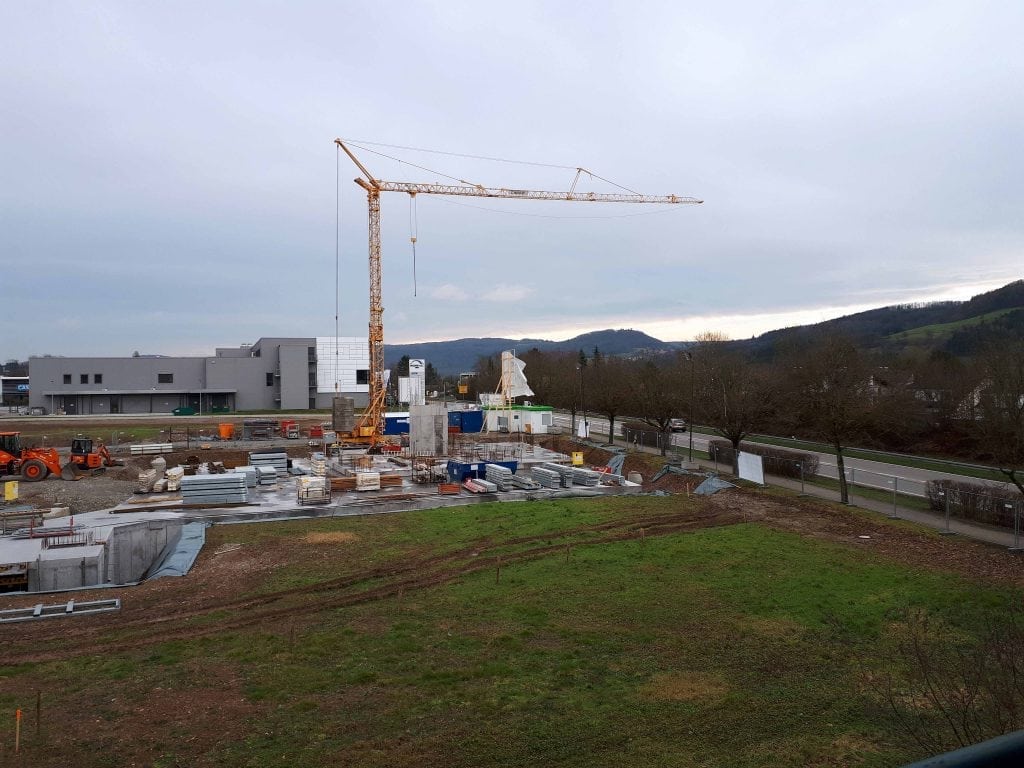 Neubau Familienzentrum Hochrhein im Januar 2018