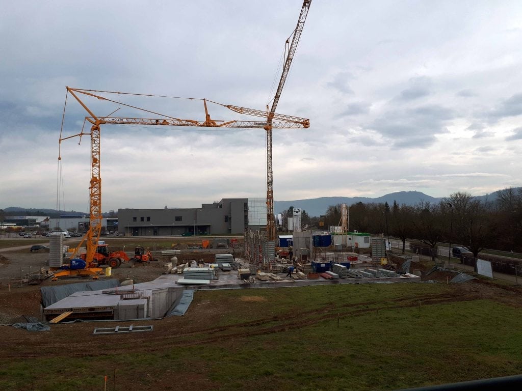 Neubau Familienzentrum Hochrhein im Januar 2018