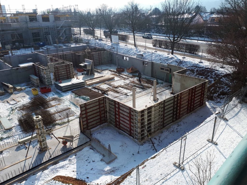 Neubau Familienzentrum Hochrhein im März 2018