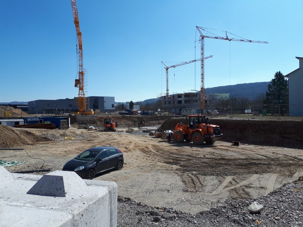 Neubau Familienzentrum Hochrhein im März 2018